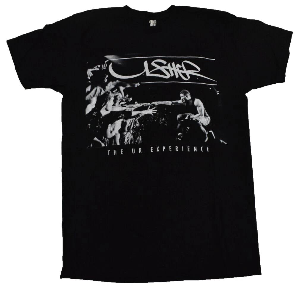 Usher Mens Adult #URXTOUR UR Experience Tour Black Shirt New S, M M