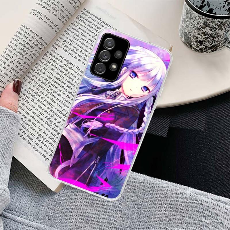 Cool Anime Danganronpa Phone Case For Samsung Galaxy S10 S21 S22 Plus Ultra A91 A51 A21S A12 Transparent Phone Cover