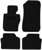 Schwarze Velours-Fußmatten für: BMW 3 E90 xDrive Limousine (2004-2011)