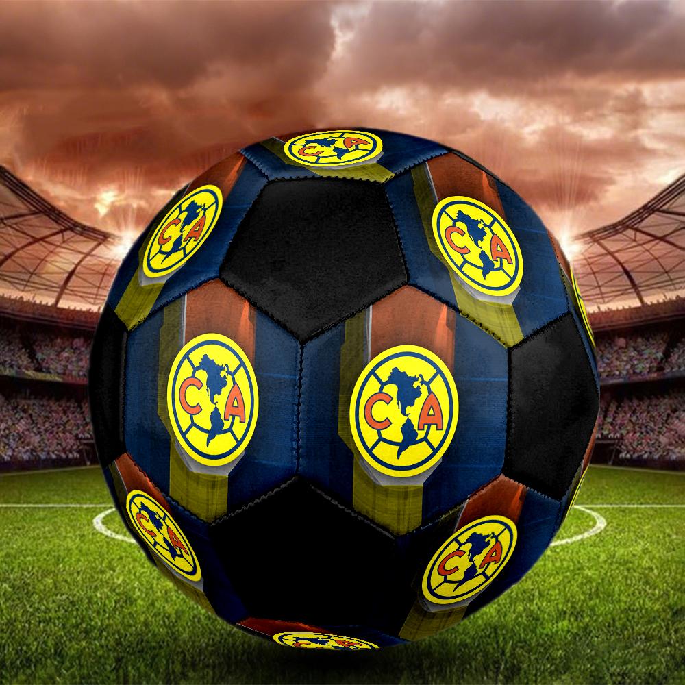 American Soccer Clubs Indoor Soccer Ball Colorful Machine Stitched PVC Size 5 Team Training Competition Ready Durable High-Bounce Cool Sports Gift