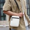 Men's Casual Solid Color Lightweight Crossbody Phone Bag - Mini Square Design