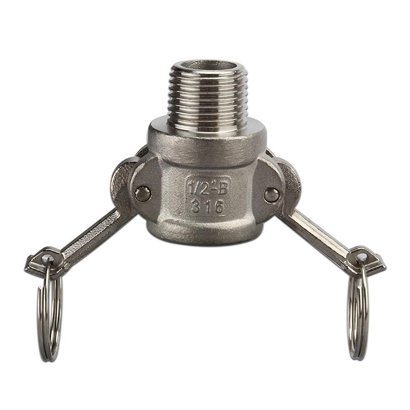 Camlock-Schnellkupplung, 1/2'' Edelstahl Camlock-Fittings Verbinder Cam- und Nut-Schlauchrohr-Fitting-Adapter, 3/4'' Cam-Lock-Typ