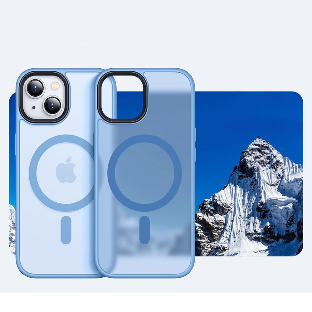 Strong Magnetic For Magsafe Armor Case For iPhone 16 15 14 13 12 11 Pro Max Plus Hybrid Shockproof Hard Cover Matte Soft Shell