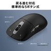 Sanwa Direct Wireless Mouse with USB Hub Bluetooth to HDMI PD 5 Black x Function, Receiver, 2.4G, USB-C Adapter, 4K/60Hz, Charging, Rechargeable,