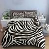 Zebra Pattern Three-Piece Set Multiple Sizes Kid's and Adults' Bedroom Exquisite 3PC Bedding Set Gift