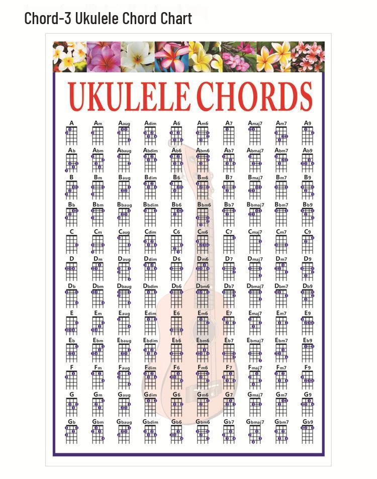 Tabella Accordi per Ukulele e Chitarra: Diagramma di Pratica Classica ed Elettrica