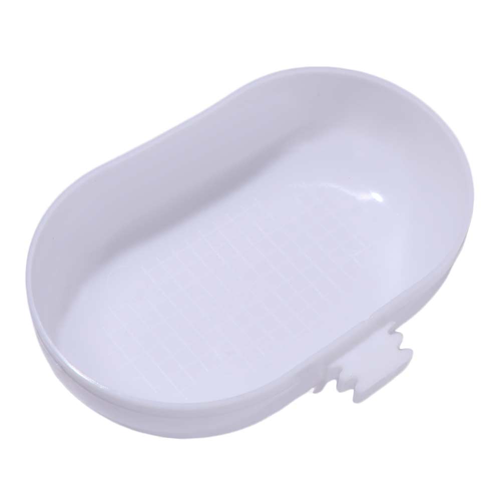 Bird Feeder Box Portable Parrot Bathtub Oval Plastic Bird Wash Shower Box Haning Bird Food Bowl for Cleaning and Feeding