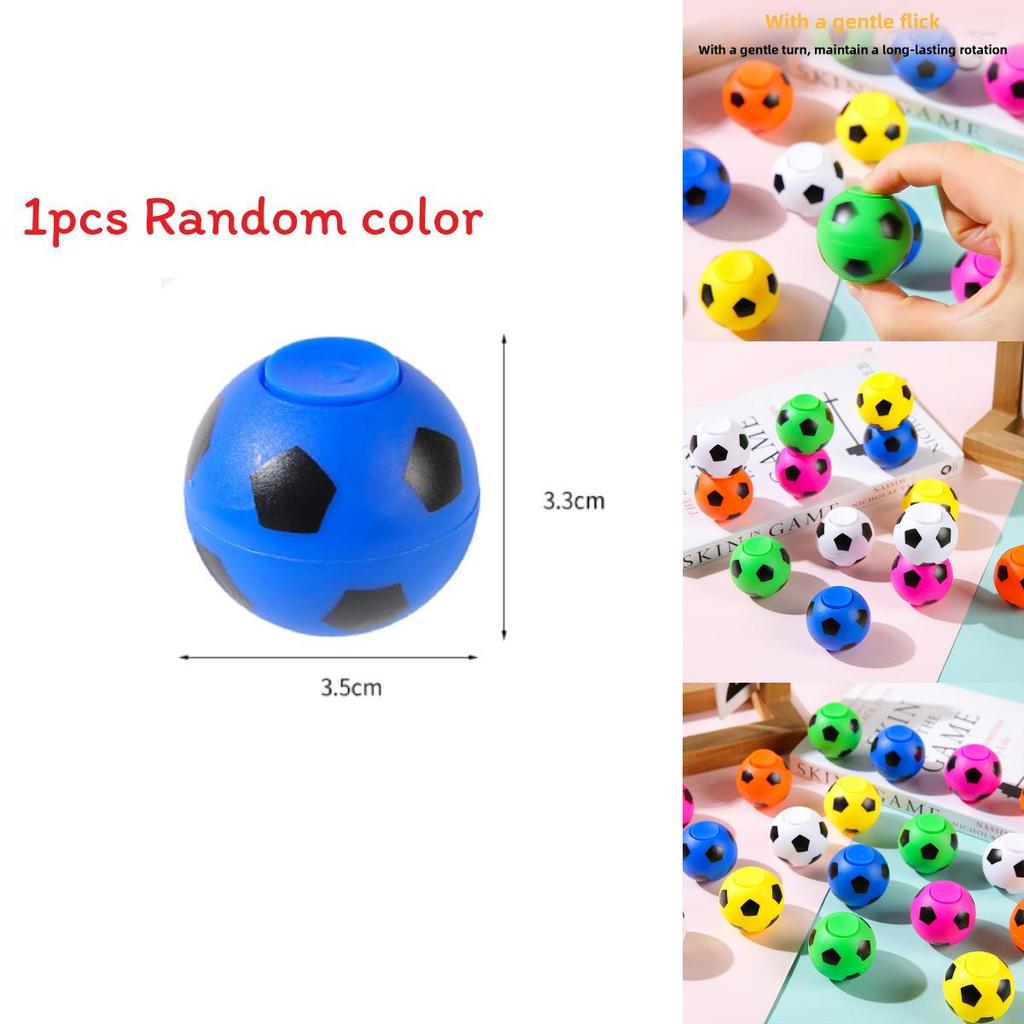 Creative Multi-color Soccer Shaped Plastic Gyro Children Toy For Young Children