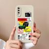 For Samsung Galaxy A50 A50S Phone Case Cartoon Liquid Silicone Full Coverage Anti Drop Shell For Samsung A 50 A50 S Bumper Funda