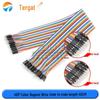 40P Color DuPont Jumper Cables - Female/Female, Male/Female, Male/Male - 10/15/20/30/40CM Lengths