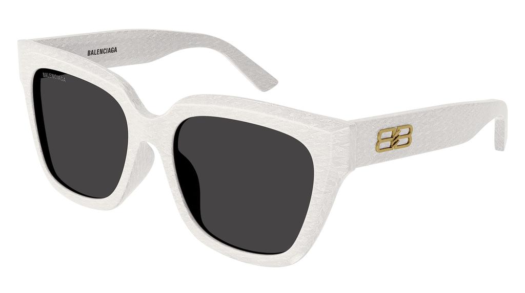 Balenciaga Asian BB0237SA Women's Sunglasses, Fit, 004, White/Gray