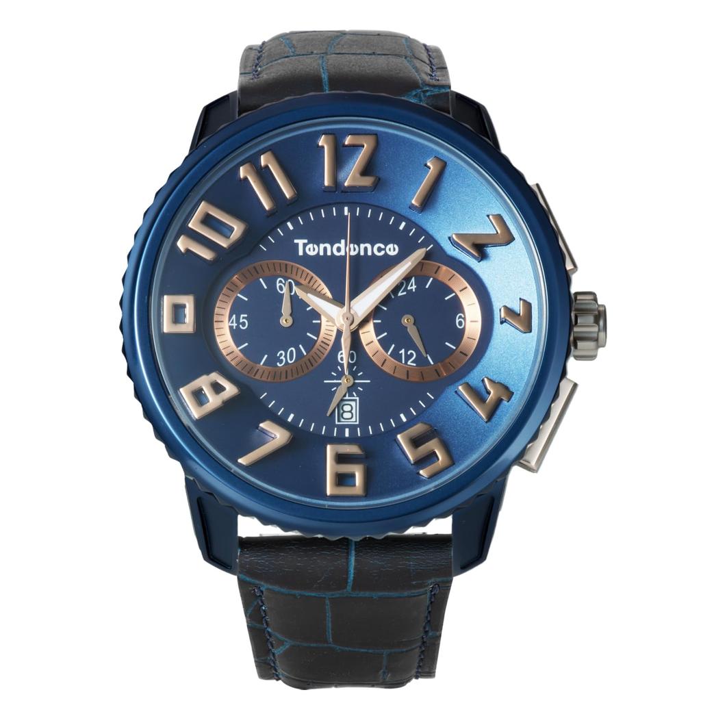 TENDENCE ALUTECH GULLIVER Quartz 10 ATM Water Mineral Navy Aluminum Men's Watch, TY146008-NVLE-AM, Movement, Resistance, Glass, Dial, [Used]