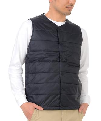 T-Shirt.ST Padded Inner Vest, Solid Color, Side Pockets, Black, Size S for Men and Women