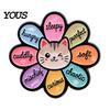 Animal Badge Pin Enamel Dog Cat Flower Brooch, Colorful Pin, Brooch Clothing Bag Scarves Hat Accessories, Gift for Lovers Rainbow