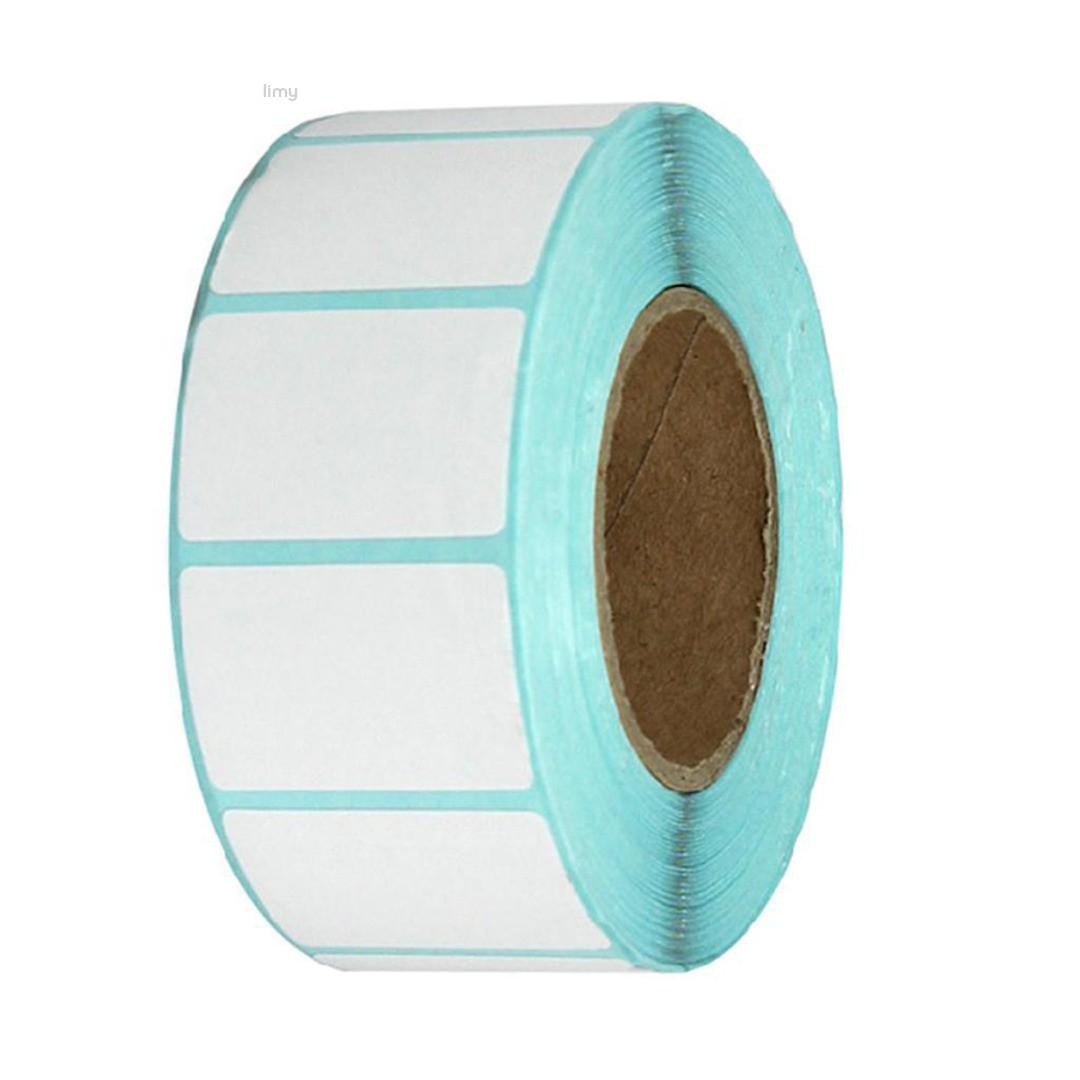 

Peigu 1 рулон 1100 шт. 30*20 мм пустые белые термоэтикетки в рулонах самоклеющиеся наклейки