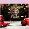 Cute Cartoon Flower Elephant Pattern Acrylic Pendant