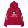 Harry Styles Peripheral Print Fashion Loose Long-Sleeved Pullover Autumn Men'S And Women'S Hooded Sweater