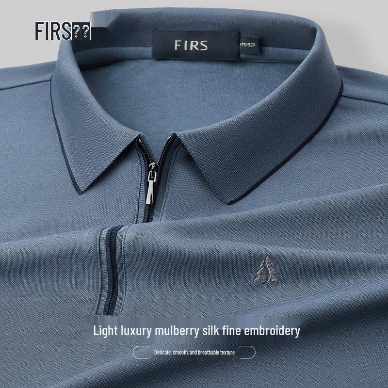 

Shanshan Men s Cotton Blend Zipper Polo T-Shirt XXXL
