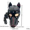 Hot Soft Leather Bondage Dog Head Hood Headgear Face Mask Detachable Eyepatch Adult Slave BDSM Bed Sex Games Toy 4 Color
