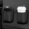 Car Cup Holder Car Seat Back Storage Box PU Rear Seat Cup Holder Vehicle Accessories Car Side Beverage Bucket Holder