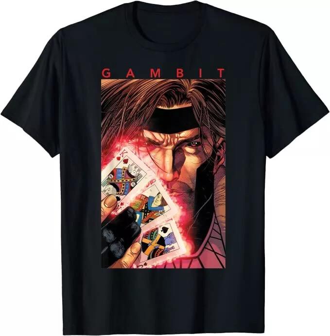 Marvel X-Men Gambit Glowing Cards Graphic T-Shirt S разноцветный
