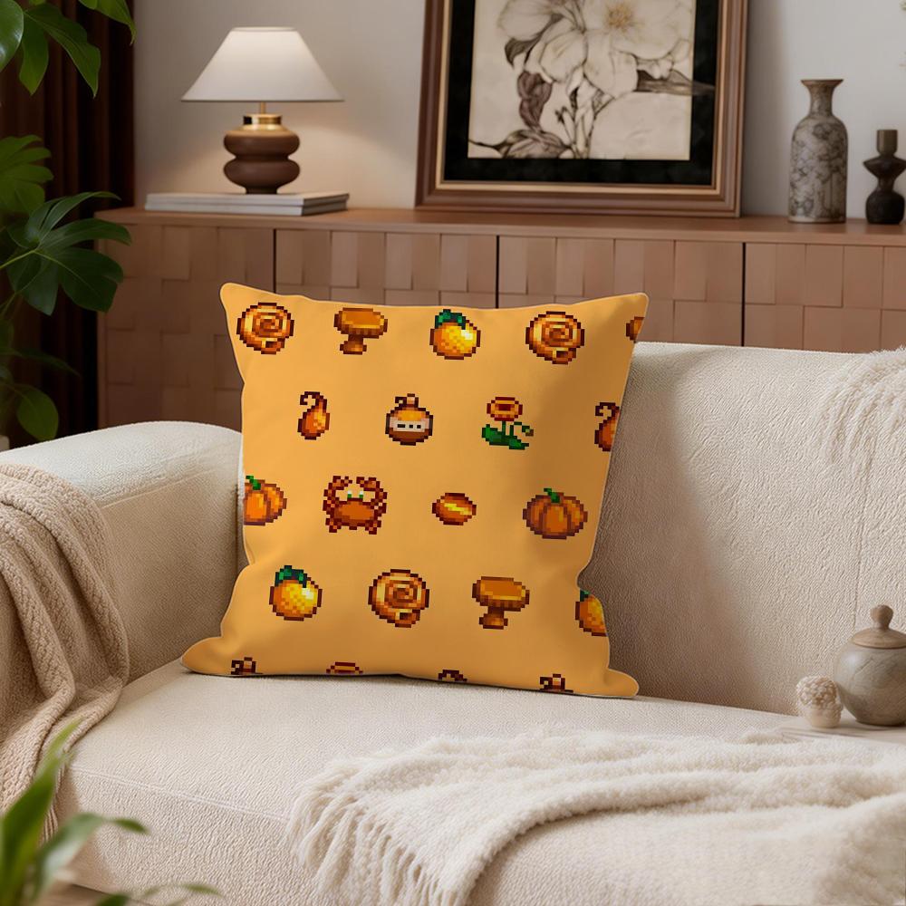 Casual Stardew Valley Cushion Cover Cushion Cover Set 4Pcs 50x50 45x45 40x40 Pillowcase Decorative Sofa Home Decor
