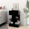 Nightstand Black 40x35x65 Cm Particleboard