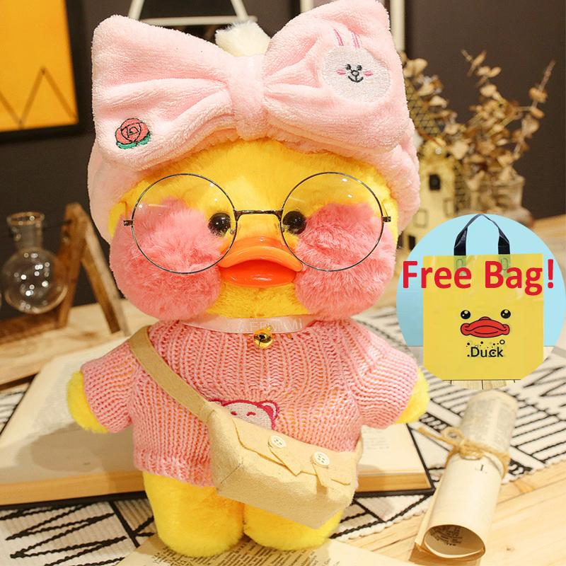 Cheap 30cm Plush Pato Lalafanfan Duck Soft Toy Kawaii Stuffed Paper