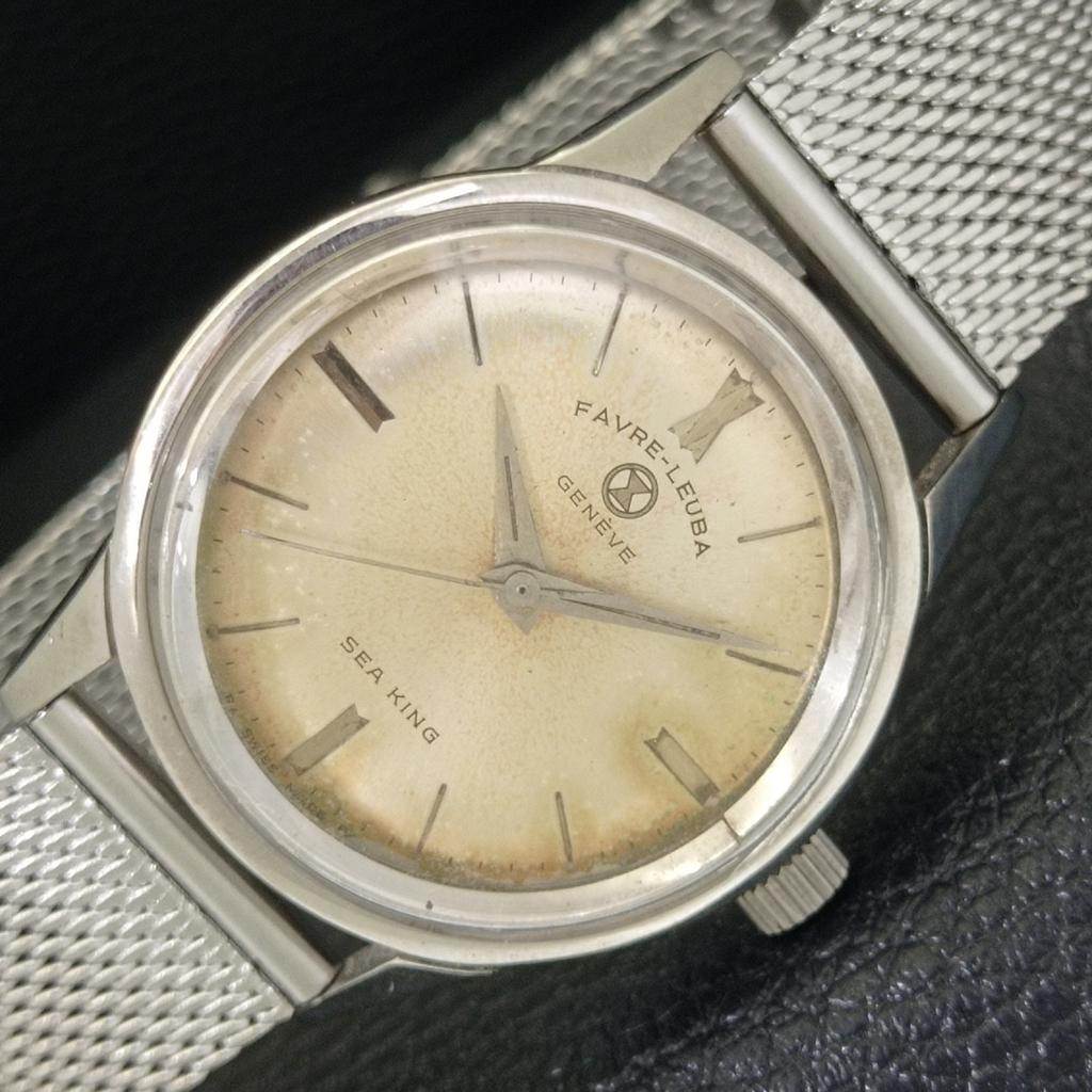 

FAVRE LEUBA SEA KING HAND-WINDING 101 SWISS MENS VINTAGE WATCH a703746-1 R213e-a703746
