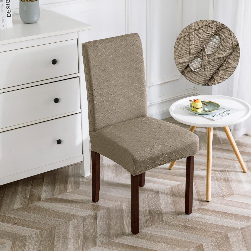 Waterproof Chair Covers for Home Use Dustproof Dining Chair Slipcovers Easy To Clean and Durable