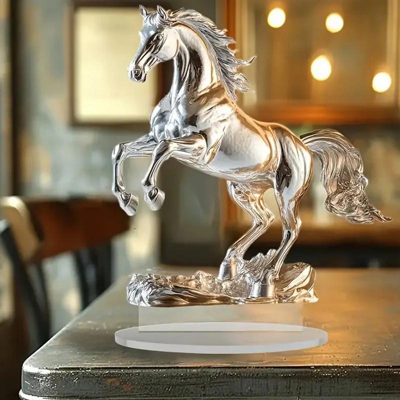 Das neue grenzüberschreitende weiße Pferd Acryl-Ornament ist als Heimdekoration geeignet