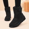 Fashion Cozy Warm Plush Couple Ankle Boots Winter Outdoor Waterproof Snow Boots Large Size Fashion Thick Bottom Anti-slip Designer Boots