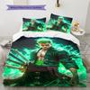 Cartoon Pattern Bedding Quilt Set Quilt Cover Pillowcase Home Decoration Birthday Gift (1 * Duvet Cover + 2 * Pillowcase, Without Core)