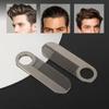 Stainless Steel Men's Beard Comb Mini Portable Oil Head Comb Hair Comb Silver Pocket Size Mustache Care Shaping Tools for Barber