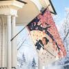 2D Flat, 1pc 2D Flat Decorative Flag, Japanese-Style Cherry Blossom Samurai Swordsman Pattern Hanging Flag, Anime-Style Falling Cherry Blossom Backgro