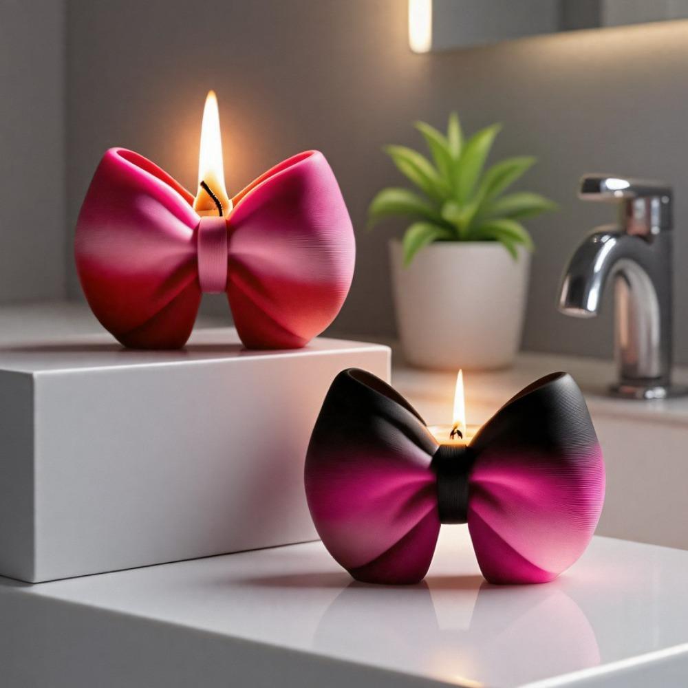Soft Bow Candle Mold Silicone Aromatherapy Mold Decorative Vase Mold  Gift Making