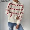 BITCED Women's Jacquard Spring/Fall Pullover Sweater