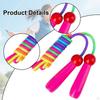 Colorful Kids Jump Rope 2.4M with Wooden Handle Skipping Jumping for Boys Girls Outdoor