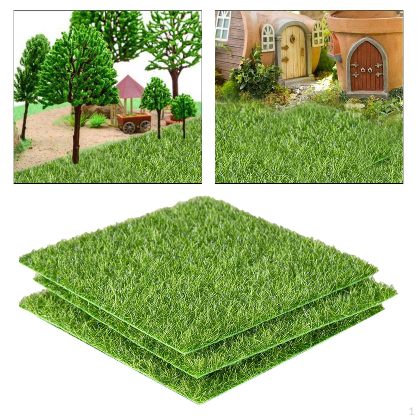 

Комплект для изготовления искусственных газонных ковров, многоразовые аксессуары для украшения внутренних и наружных помещений, плитка 30x30cm 3Pcs