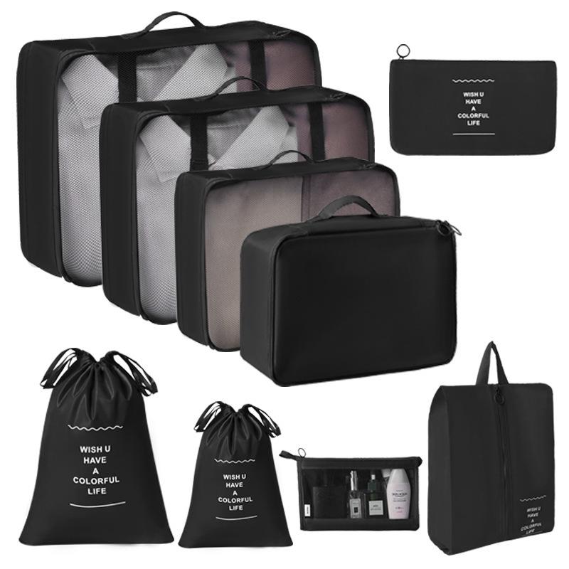 Travel Storage Organizer Set Portable Luggage Clothes Packing Cubes Large Capacity Travel Bag Suitcase Clothing Organizer Pouch