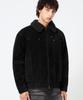 Trillion Sherpa Corduroy Studded Western Jacket_Black