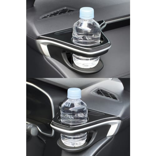 Tsuchiya Yac Drink Holder for Driver Seat SY-CO5 Passenger Seat SY-CO6 Set Corolla Cross Toyota 10 Series Black Silver