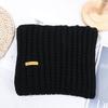Women Winter Warm Outdoor Vintage Long Scarves Knitted Scarf Solid Color