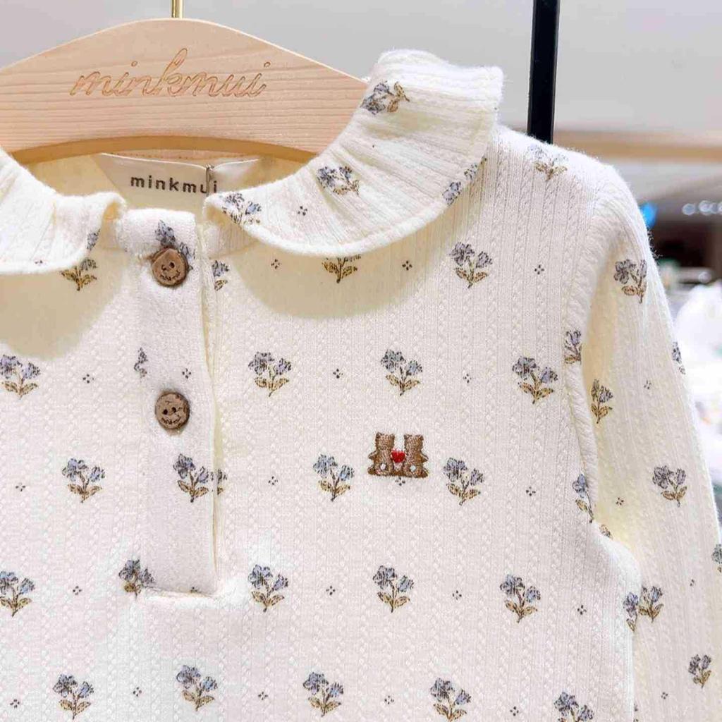 Korean Autumn 2025 Girls' Cute Cartoon Print Sweatshirt T-shirt
