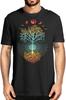Phases of The Moon Retro 60'S 70'S Vibe Tree of Graphic Men T Shirt