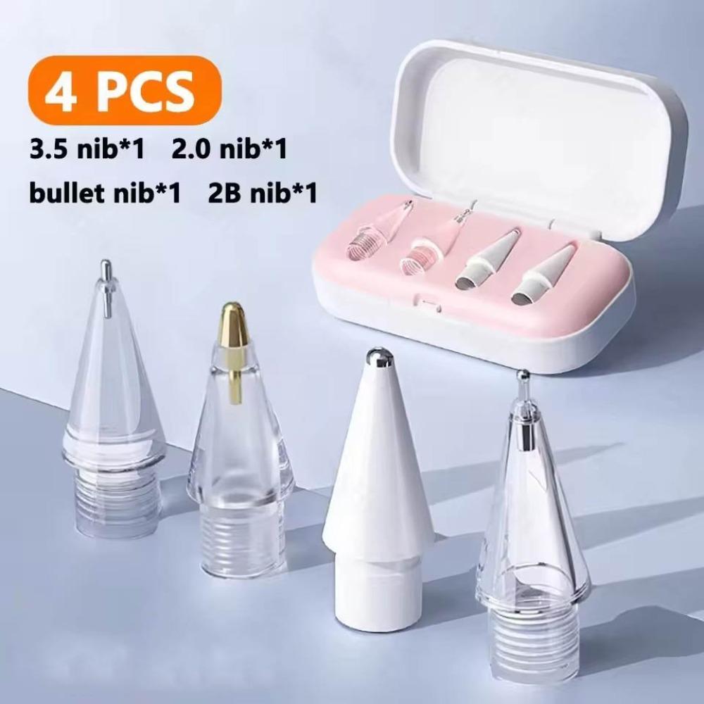 

Сменные наконечники стилуса Защищающие от царапин Наконечники для карандаша Коробка-органайзер для Apple Pencil для Apple Pencil 4Pcs B