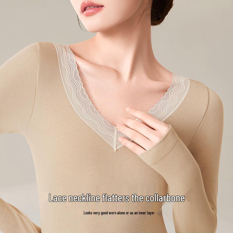 Odifen Women's German Velvet Thermal Underwear Set