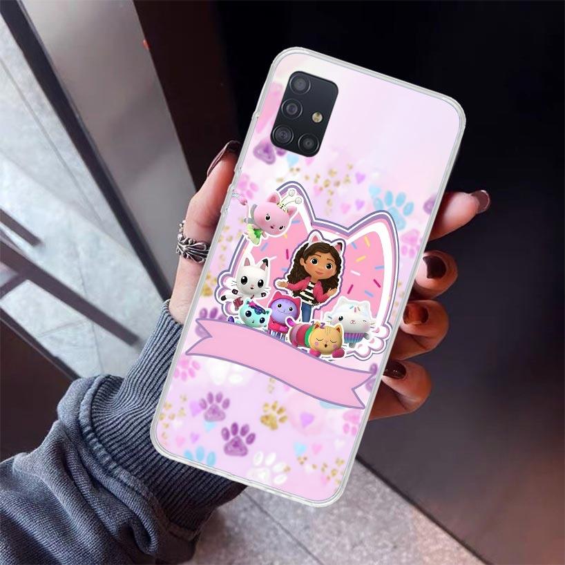 Cartoon Gabbys Dollhouse Phone Case For Samsung Galaxy A12 A52S A42 A32 A22 A51 A50 Note 20 Ultra 10 S10 Plus A71 A70 A31 A30 A1