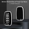 for Hyundai Kia Key Fob Cover, Soft TPU Protection Case Compatible with Hyundai Sonata Azera Elantra Genesis Kia Forte Optima Sorento Sportage Smart