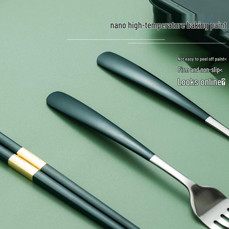 Przenośny zestaw sztućców ze stali nierdzewnej